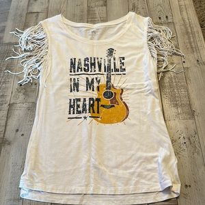 Idyllwind fringe shirt.